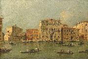 Francesco Guardi View of the Palazzo Loredan dell'Ambasciatore on the Grand Canal, Venice, oil